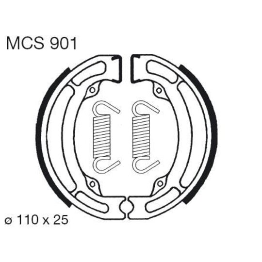 Brzdové čeľuste LUCAS MCS 901